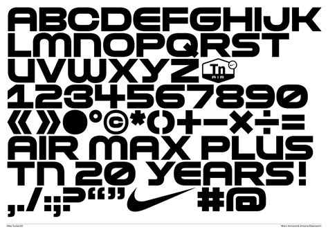 nike air max font size